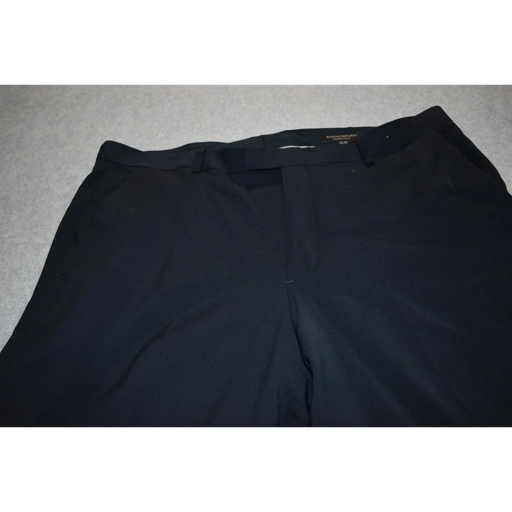Banana Republic Lanificio Cerruti Dress Pants Men 38x28 Blue Slim Italian Wool